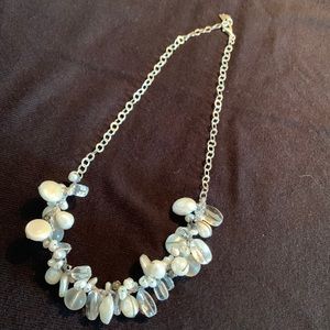 Silpada rock crystal and pearl necklace